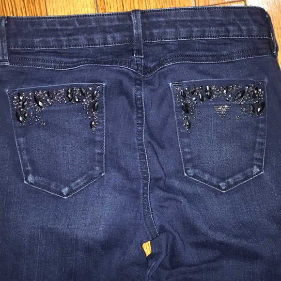 Guess Denim - Dark blue studded Guess Jeans